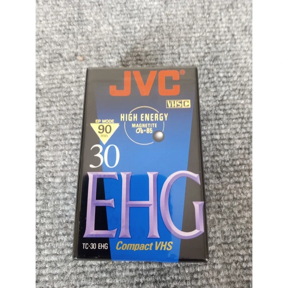 JVC EP 90min High Energy Magnetite Compact VHS TC30 EHG Library Master Camcorder